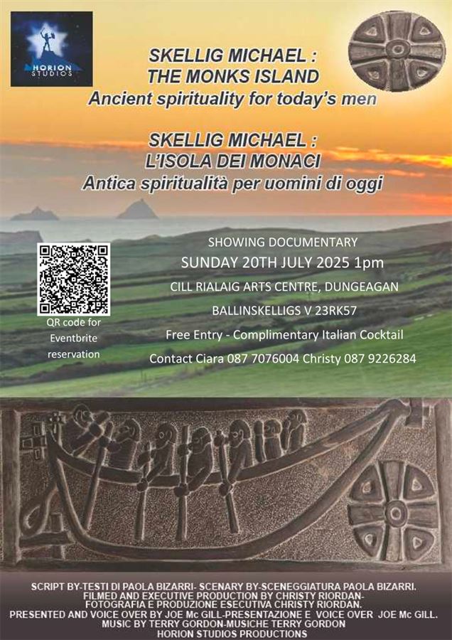Special showing of docufilm “Skellig Michael: "the Monks Island”